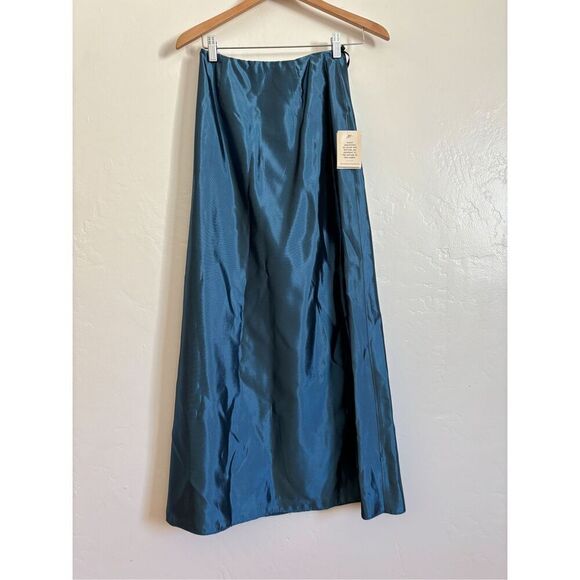 Jessica McClintock y2k 90s blue maxi skirt size 2 - Picture 2 of 13